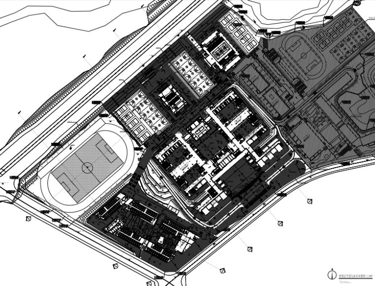 小学校园景观pdf资料下载-贵州仁怀外国语学校小学部绿化工程景观施工