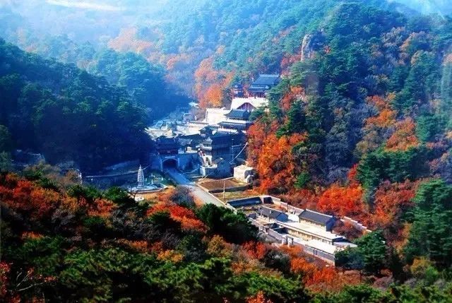 峨眉山山门资料下载-中国寺庙建筑布局