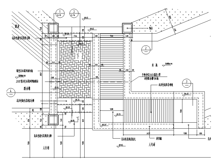 建筑施工图设计无障碍坡道资料下载-台阶及无障碍坡道详图（CAD）