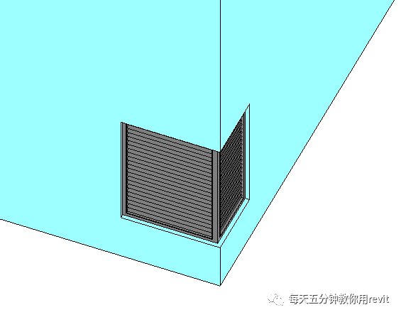 Revit如何在L型转角处创建百叶窗？_7