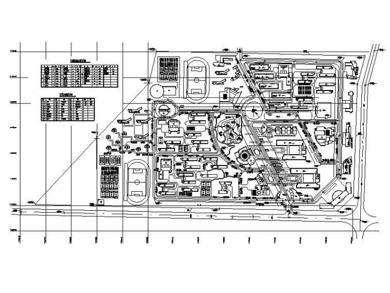 大学校园规划医学资料下载-长安大学校园总图CAD规划图