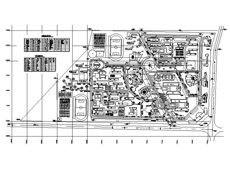 商业建筑总图cad资料下载-长安大学校园总图CAD规划图