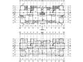 高层小区住宅楼框架结构设计施工图（CAD）