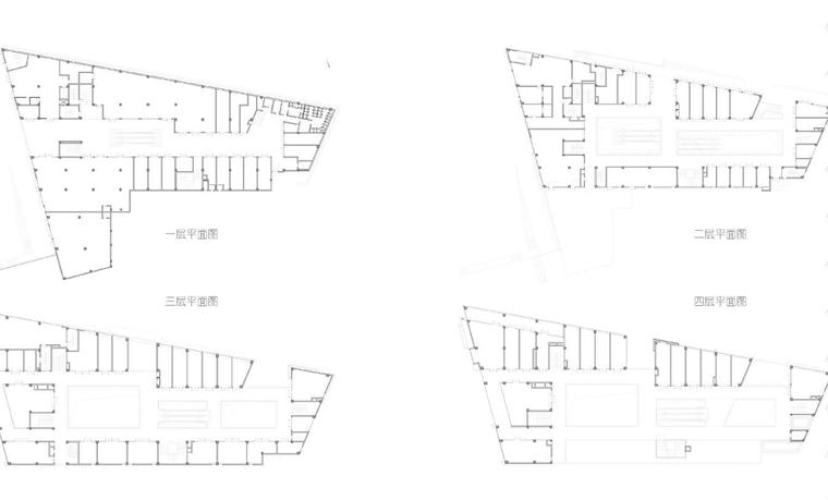 [重庆]重庆知名地产森林公园建筑设计-一层平面图