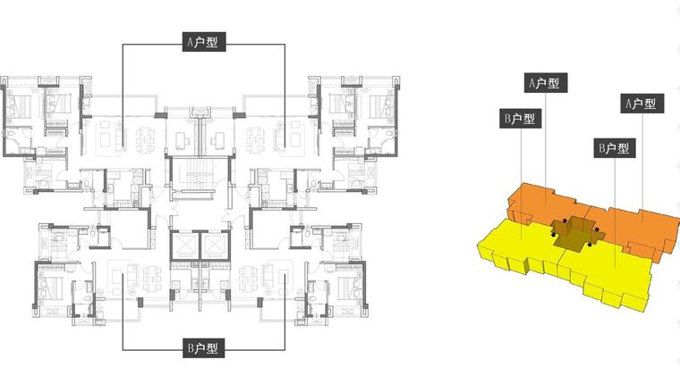 [重庆]重庆知名地产森林公园建筑设计-A户型