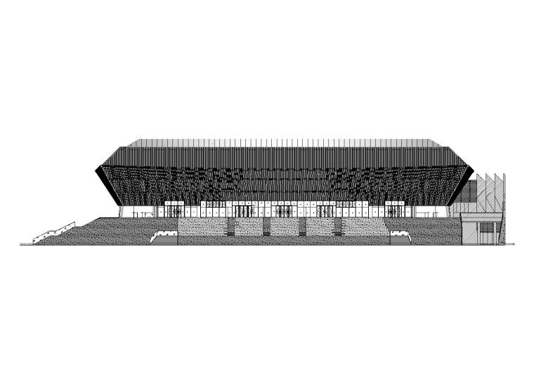 建筑图素材案例资料下载-[重庆]某大学体育中心项目建筑施工图设计