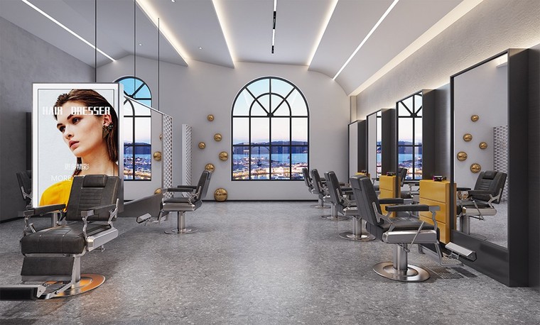 重庆美发官美发店-休闲娱乐类装修案例-筑龙室内设计论坛