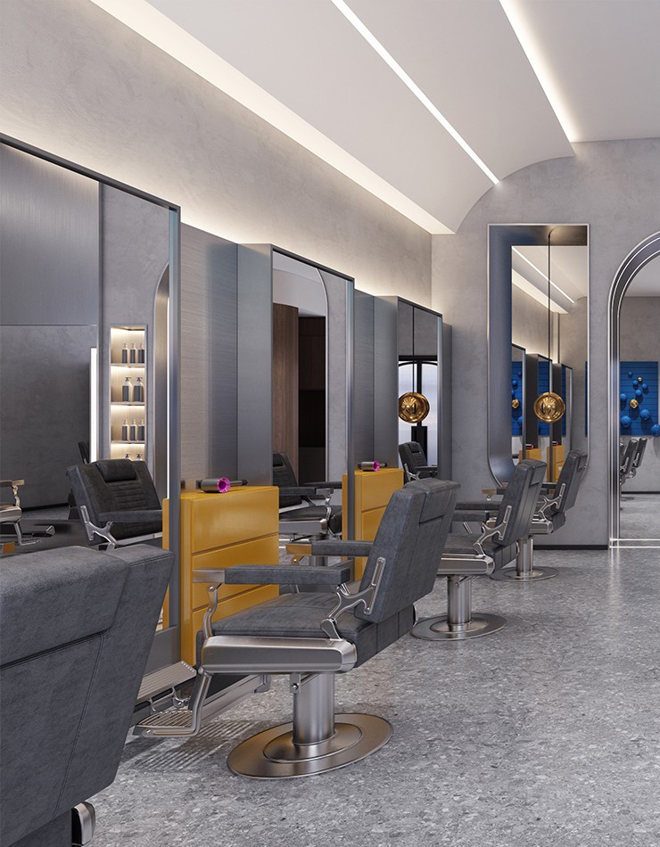 重庆美发官美发店-休闲娱乐类装修案例-筑龙室内设计论坛