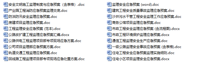 10专业一键下载！旅游地产规划设计资料合集-20套监理安全应急预案合集