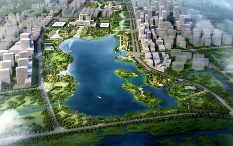 cad滨水休闲景观资料下载-[山东]城市滨水休闲市民公园景观设计方案
