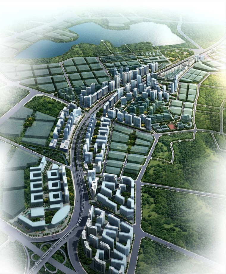 [广东]城市主干道及周边区域规划设计方案-道路街区景观-筑龙园林景观