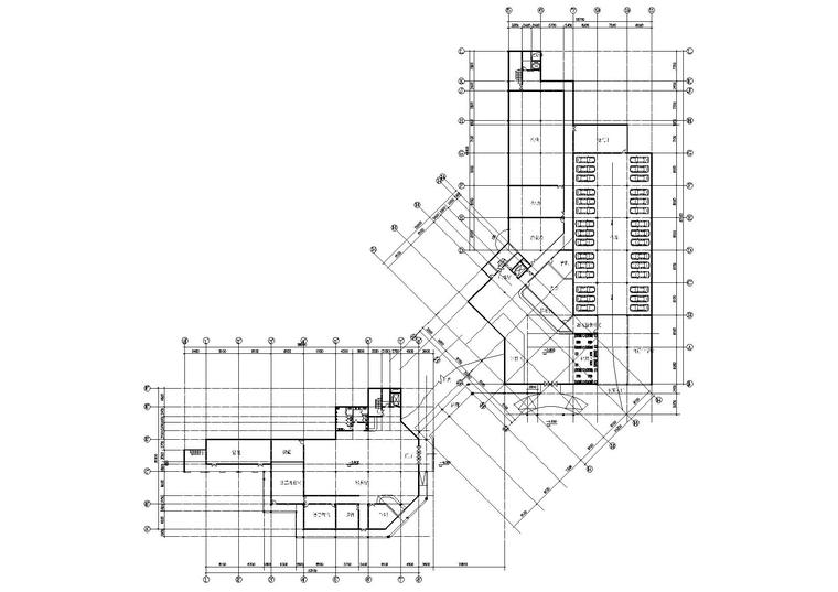 某护理式老年公寓建筑项目工程扩出图-半地下层平面图