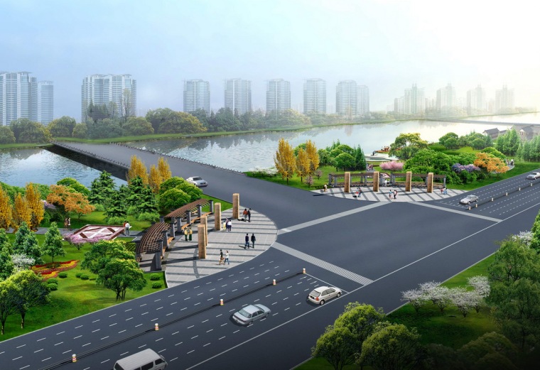 北京街区绿地绿化设计资料下载-[北京]开敞式街旁绿地设计方案