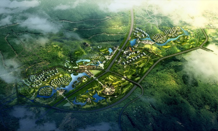 山地运动度假区资料下载-[四川]国际旅游度假区概念规划设计方案