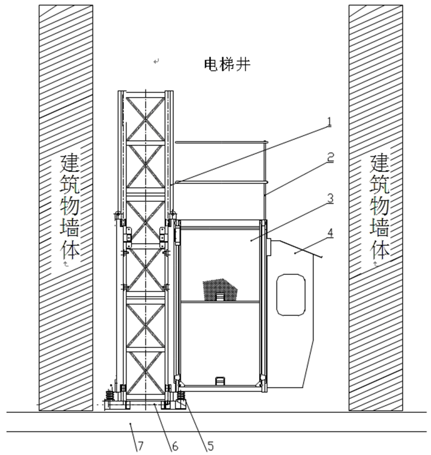 施工电梯图示图片