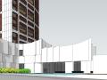 杭州融信公馆售楼处带高层建筑模型设计