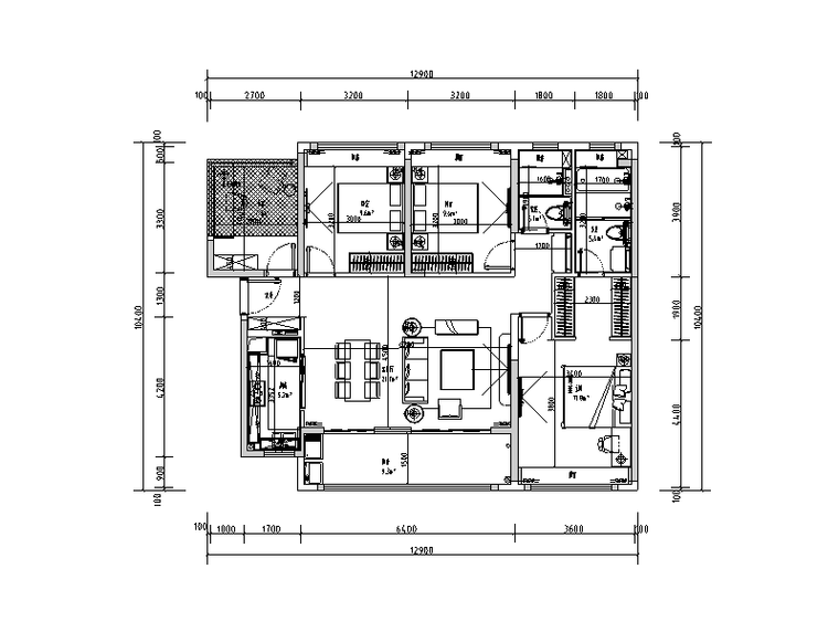 2020年深圳强化设计住宅标准化户型库_36个-2020年深圳强化设计住宅标准化户型库7