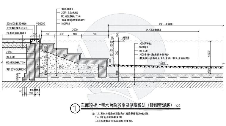 缓坡驳岸-车库顶板上-复合土工膜-泥底（6页-缓坡驳岸-车库顶板上-复合土工膜-泥底 (5)