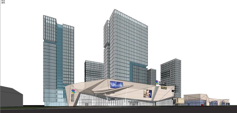 福州建筑模型资料下载-福州阳光城大都会商业综合体建筑模型设计