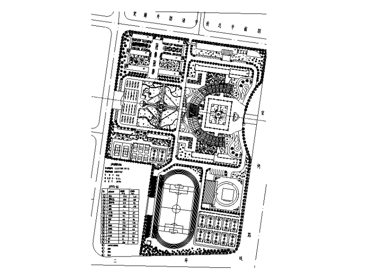 2000结构cad图资料下载-11套中学校园校区规划总平面图设计（CAD）
