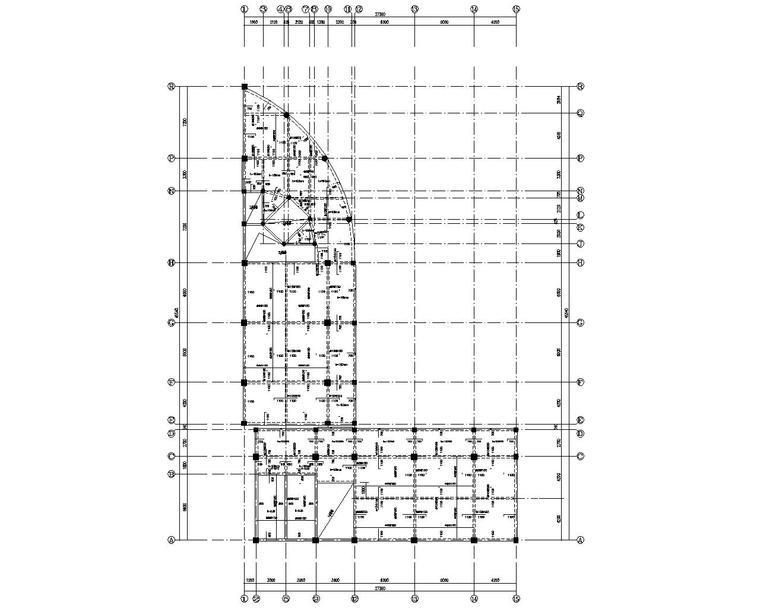 框架结构实验楼图纸资料下载-中学实验楼框架结构施工图（CAD）