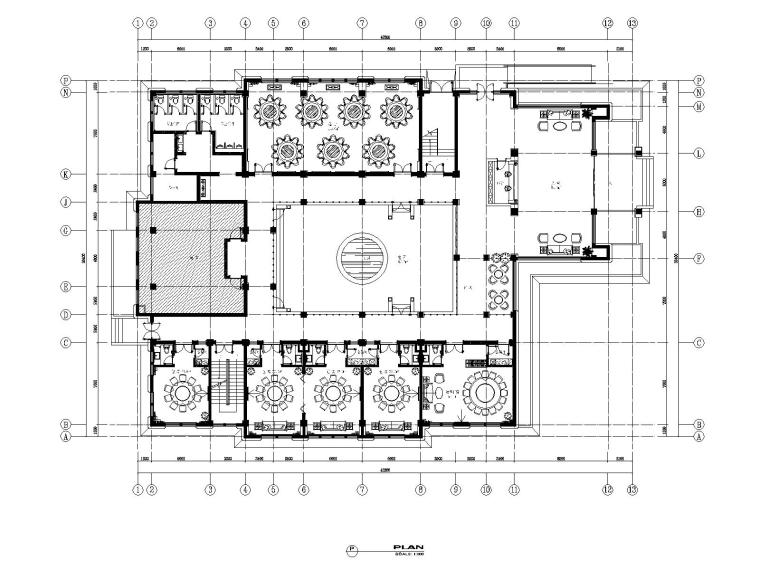 生态教育示范基地资料下载-某生态养生园钓鱼台会所施工图_效果图_水电