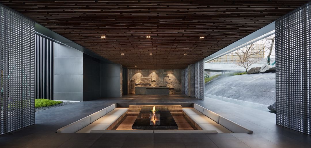 充满禅意的营销展示区,让参观样板间的客户得到片刻的停留.