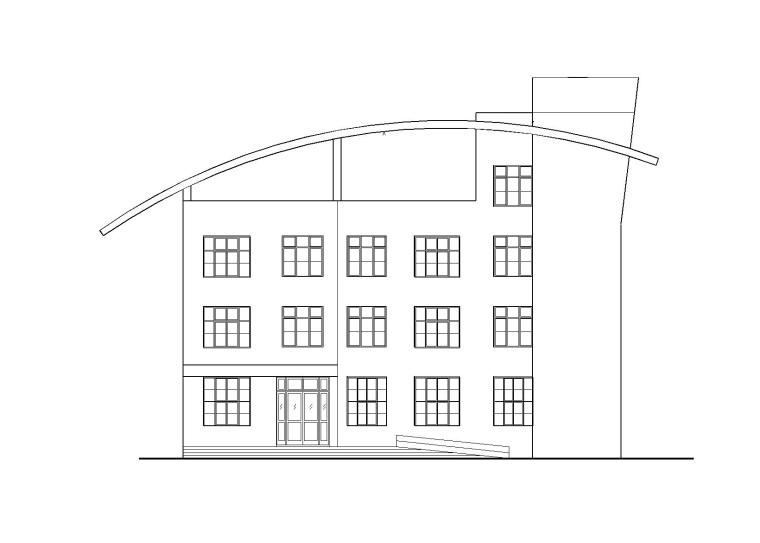 CAD古风小型建筑资料下载-小型汽车站设计建筑施工图（CAD）
