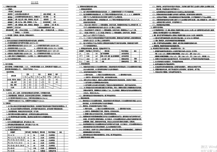 某商业办公楼空调通风防排烟设计施工图-设计说明