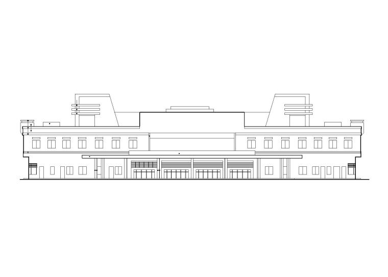 二级客运站规划资料下载-某二层汽车客运站建筑方案图（CAD）