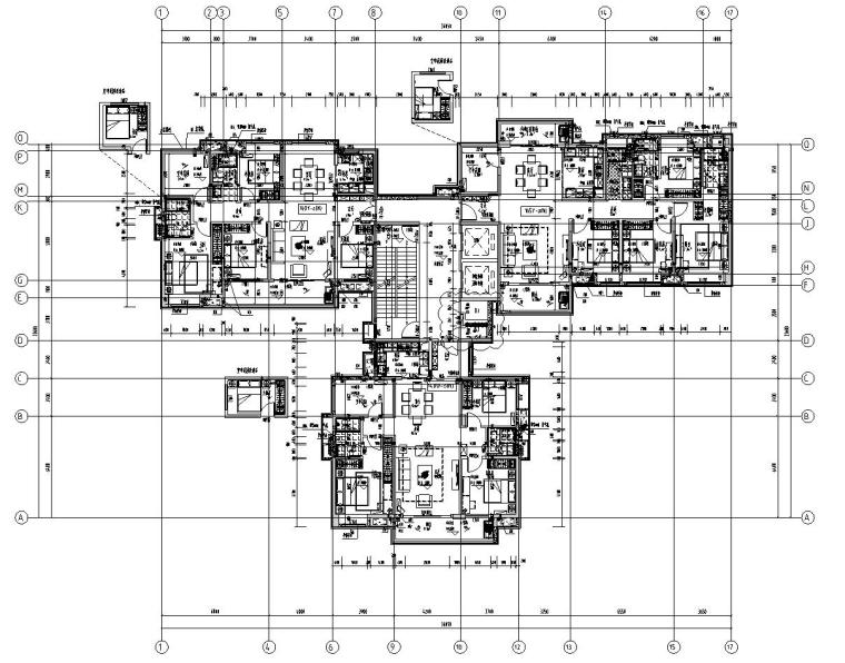 户型平面图160资料下载-新亚洲风格保利户型产品标准化160㎡户型图