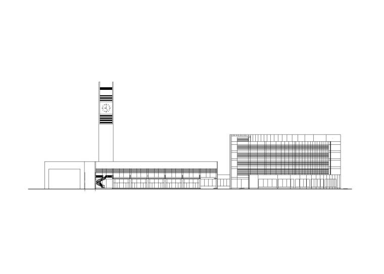 客运站设计dwg资料下载-五层汽车客运站初步设计建筑方案图（CAD）