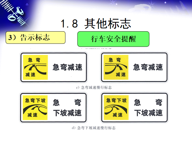 交通工程管理设施设计之道路交通标志-行车安全提醒