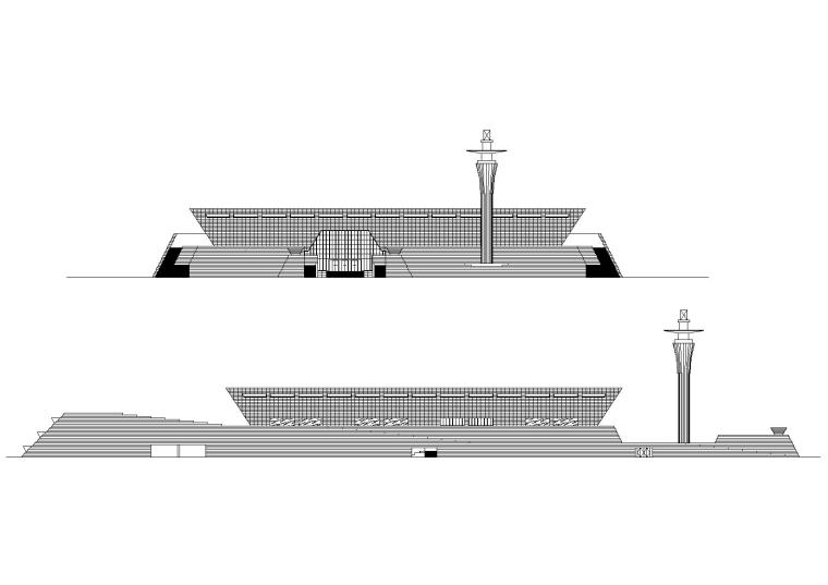 河南建筑工程2020资料下载-[河南]洛阳博物馆新馆建筑施工图+效果图