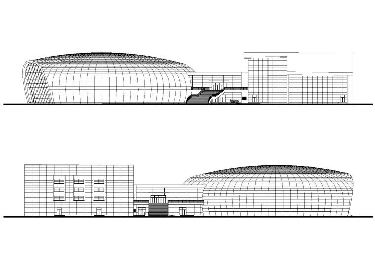 江苏省建筑施工图资料下载-​[江苏]连云港体育中心游泳馆建筑施工图