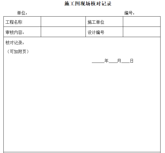 铁路工程施工质量保证体系（157页）-施工图现场核对记录