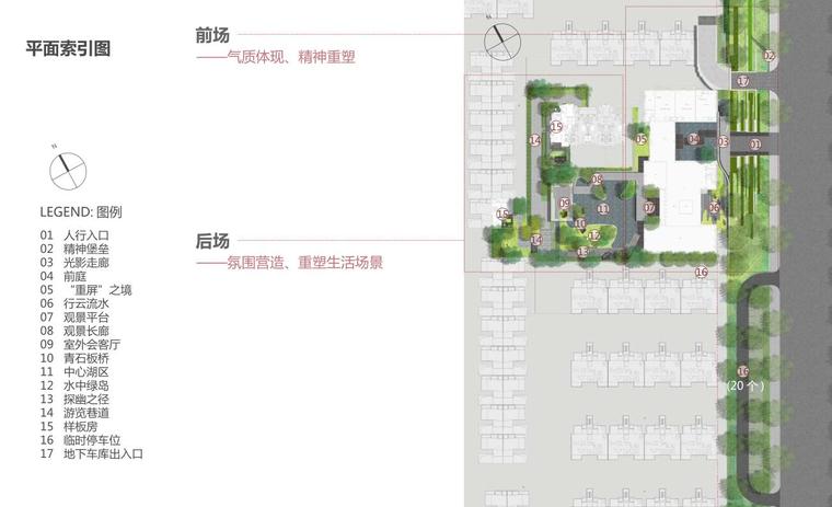 新中式风格绍兴阳光城景观方案文本-平面索引图