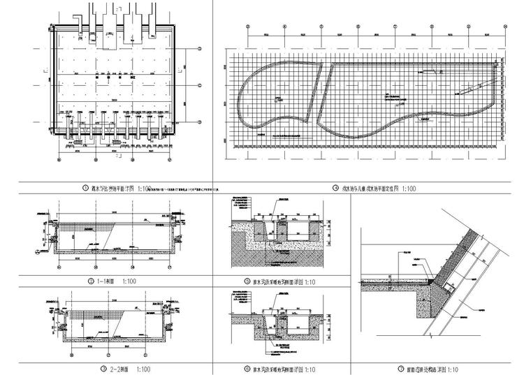 ​[江苏]连云港体育中心游泳馆建筑施工图-跳水池详图