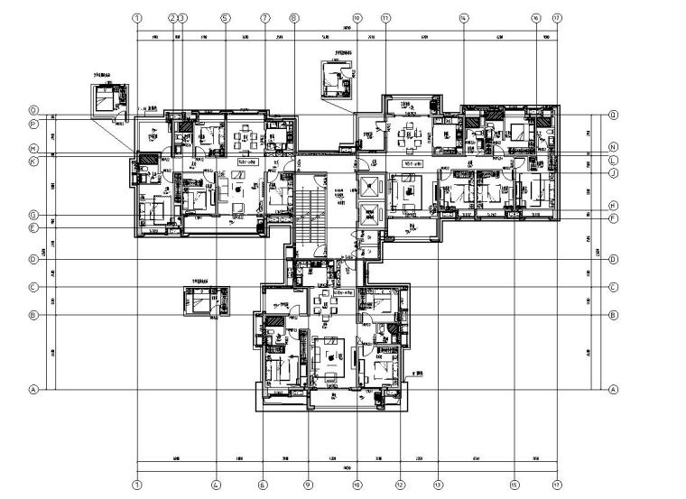 新古典风格户型产品标准化160㎡户型图-新古典风格知名地产户型产品标准化160㎡户型图 (4)