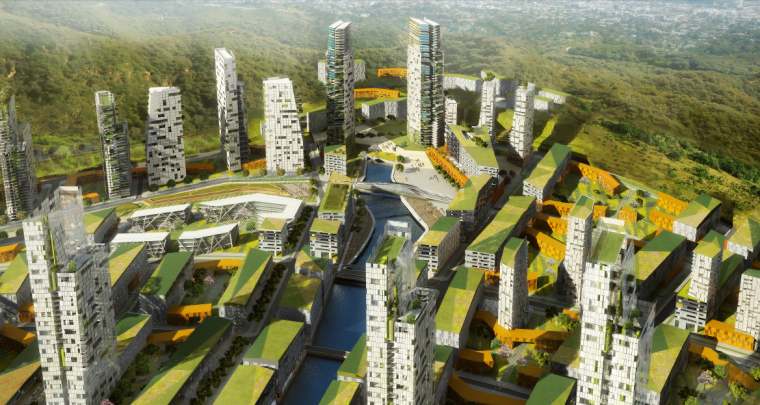 长沙会所景观设计资料下载-[湖南]长沙绿色生态居住区景观设计方案
