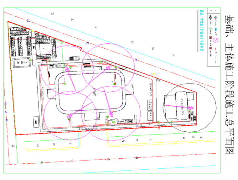体育中心施工平面图资料下载-体育中心项目塔吊基础施工方案
