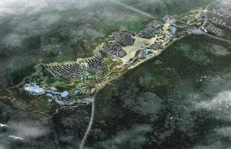 生态茶香旅游规划资料下载-[河南]生态旅游度假城市规划设计