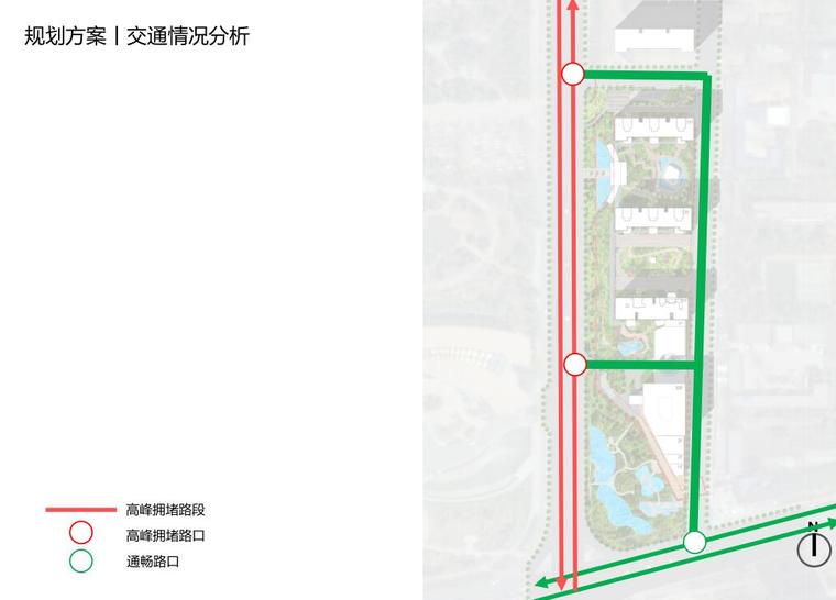 [山东]现代风格国际高层豪宅建筑方案设计-交通情况分析