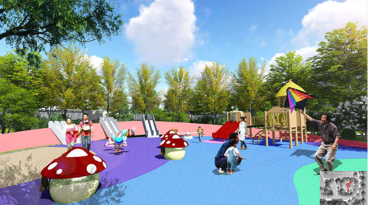 儿童活动乐园效果图
