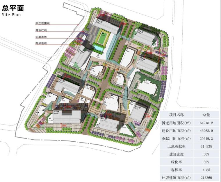 公寓总规平面图资料下载-[广东]现代风格商业+公寓建筑方案设计