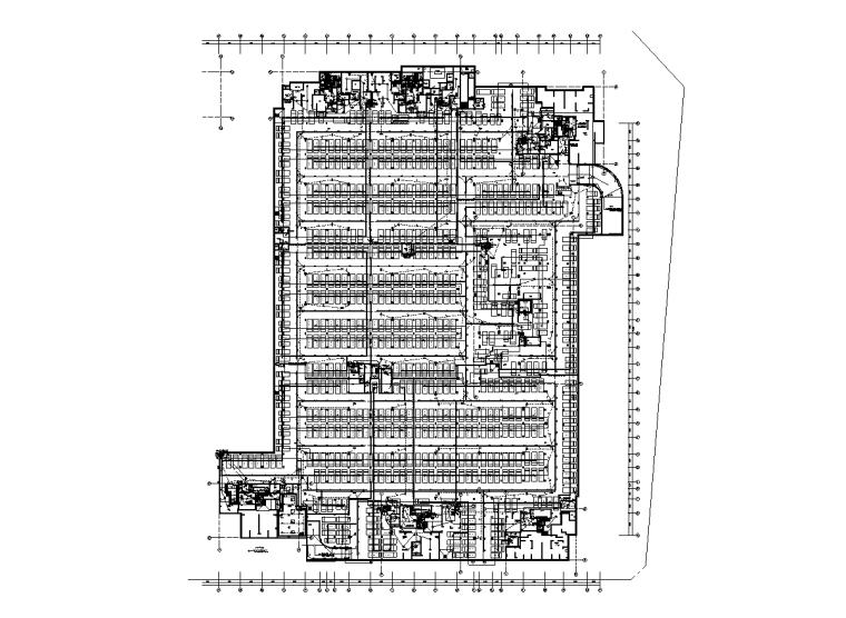 二地下车库建筑图资料下载-住宅楼地下车库电气施工图