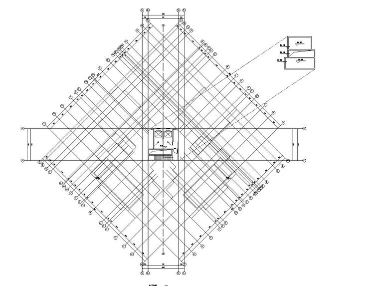 现代风格某利户型1梯4建筑户型图设计-现代风格知名地产户型1梯4建筑户型图设计 (5)