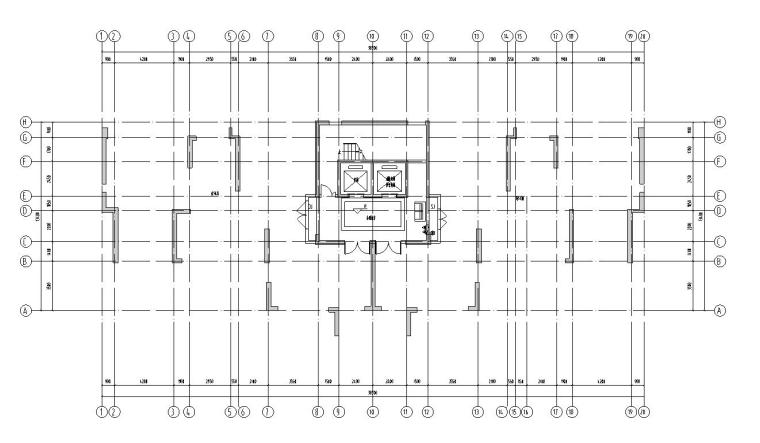 新古典风格的平面设计图资料下载-新古典风格户型210㎡户型图设计