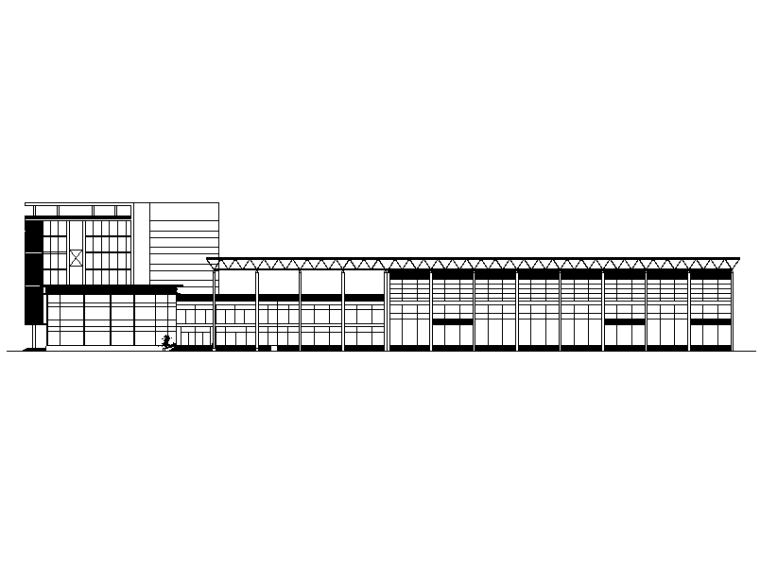 cad交通建筑资料下载-乐清长途汽车运输总公司建筑方案图（CAD）