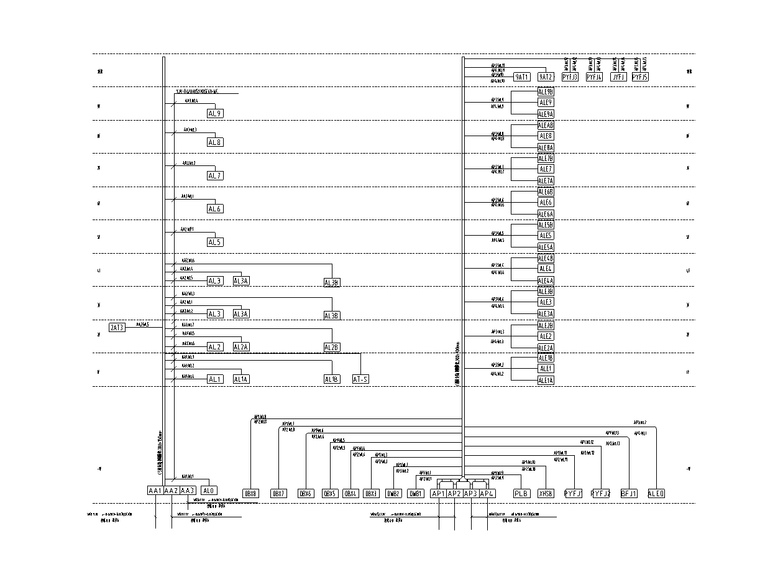 九层综合办公楼电气施工图纸​-供 电 系 统 图